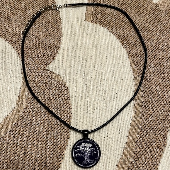 Handmade Jewelry - Magic The Gathering Forest Pendant Necklace